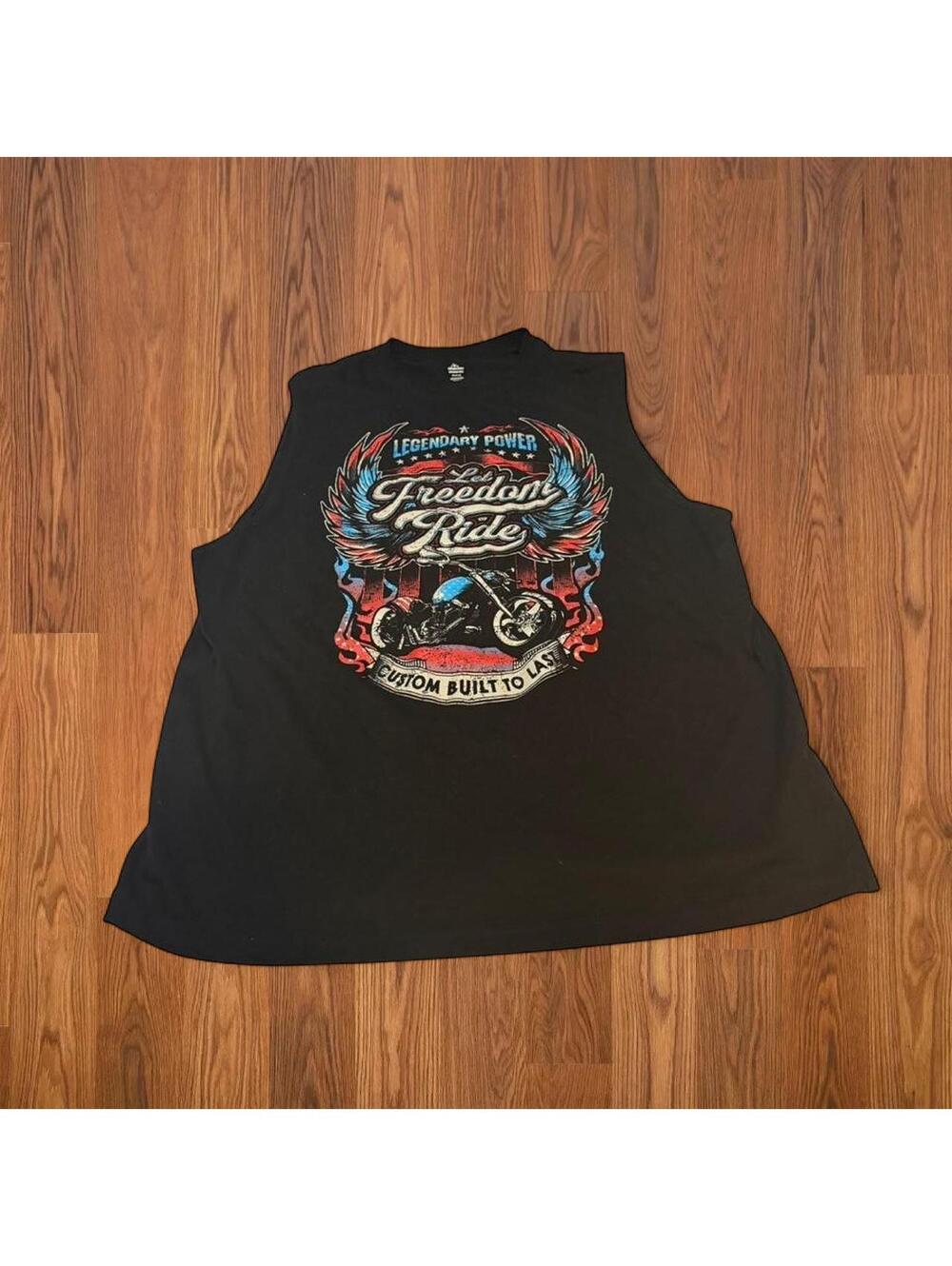 Men's Freedom Patriotic Black Vests-tanks-cami